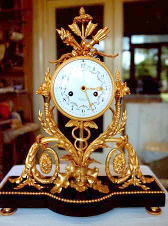 French ormolu and marble clock restoration